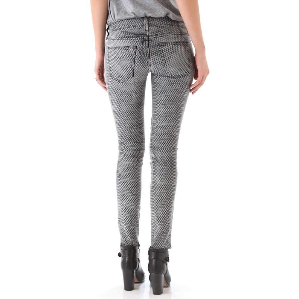 Current Elliot The Ankle Skinny Jean in Mesh Print